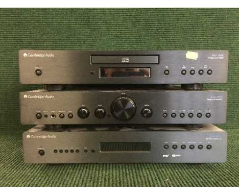 A Cambridge Audio compact disc player, integrated amplifier and DAB tuner (3)