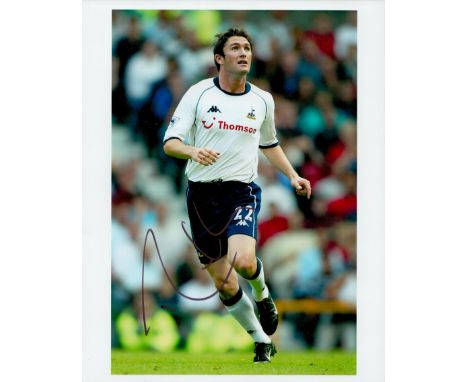 Robbie Keane signed 10x8 colour photo pictured in action for Tottenham Hotspur. Good condition. All autographs come with a Ce