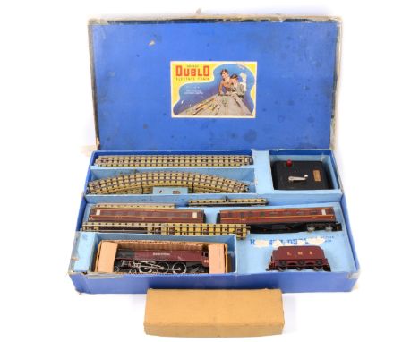 Hornby Dublo OO gauge model railways; a collection including EDP2 passenger train set 'Duchess of Atholl', (box a/f); rolling