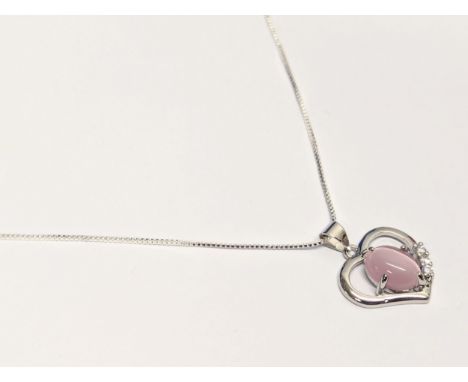Sterling silver heart necklace