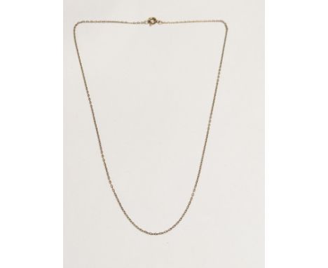 9ct gold chain, 1.1 grams. 44cm