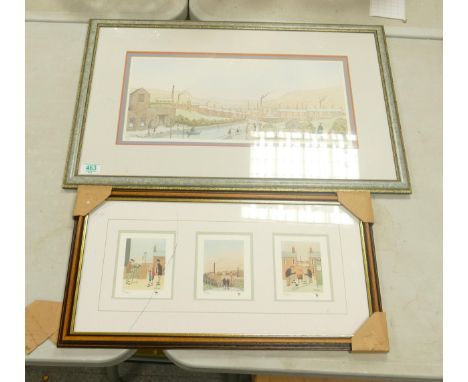 G.W Birks Limited Editon Northern Art Themed Prints, largest 44 x 68cm(2) 
