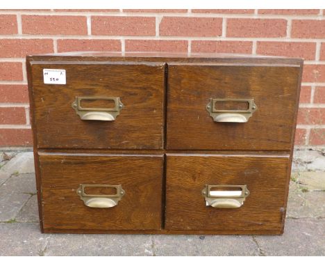 Office Type Vintage Chest of 4 drawers 