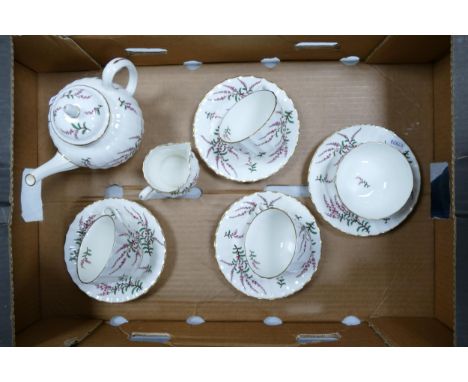 Royal Worcester Dunrobin design part tea set. (10) 