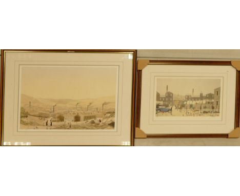 G.W Birks Limited Edition Northern Art Themed Prints, largest 63 x 76cm(2) 