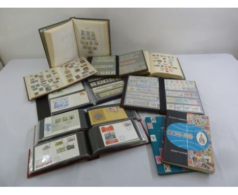 A quantity of GB and foreign stamps and first day covers in 10 albums