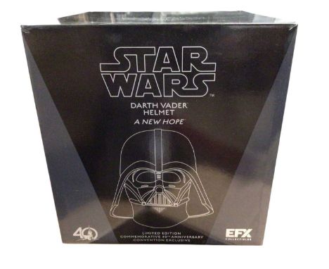 EFX Star Wars Darth Vader Helmet A New Hope Limited Edition Commemorative 40th Anniversary Convention Exclusive, boxed