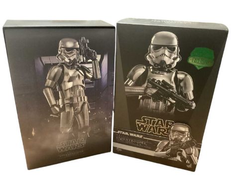 Star Wars Hot Toys 1/6th Scale action figure (Exclusive) Stormtrooper (chrome version), boxed, MMS615.