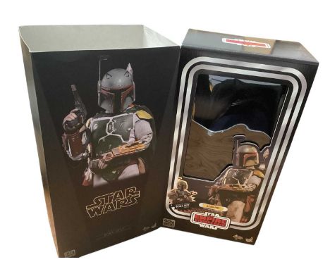 Star Wars Hot Toys 1/6th Scale action figure 'Star Wars The Empire Strikes Back' Boba Fett, boxed MMS574. (One spare hand mis