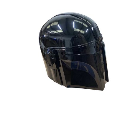 Cybercraft Star Wars Custom Black Mandalorian Helmet (1)