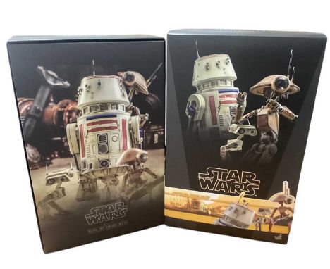 Star Wars Hot Toys 1/6th Scale action figure 'Boba Fett' R5-D4, Pit Droid &amp; BD-72, boxed, TMS086. (BD-72 missing)