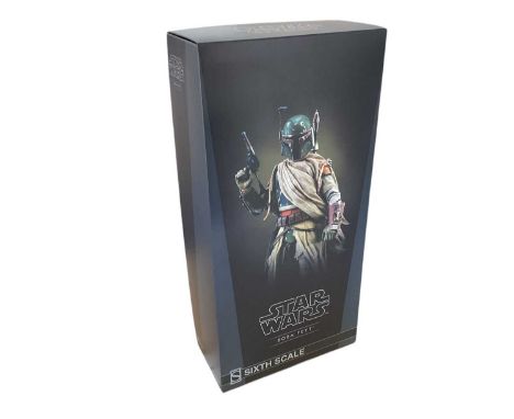 Star Wars Sideshow 1/6th Scale action figure Boba Fett and Obi-Wan Kenobi.
