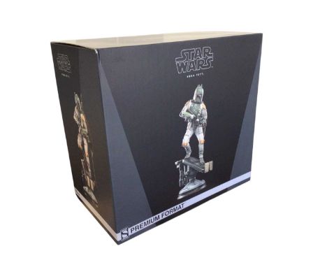 Sideshow Star Wars 1/4th Scale premium format limited edition 1215/2500 Boba Fett, constructed with box (1)