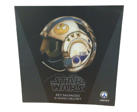 Anovos Star Wars Rey Salvaged X-Wing Helmet, boxed