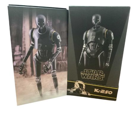 Star Wars Hot Toys 1/6th Scale action figure 'Star Wars Rogue One' K-250, boxed, MMS406. (Been constructed) (missing grenade)