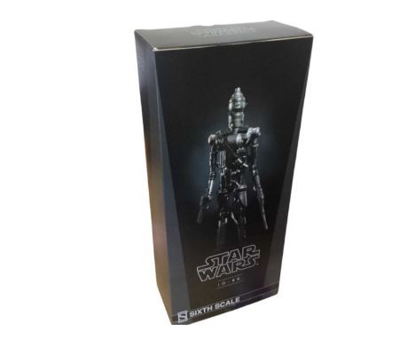 Star Wars Sideshow 1/6th Scale action figure IG-88, Luke Skywalker deluxe, Dengar. Boxed (3)