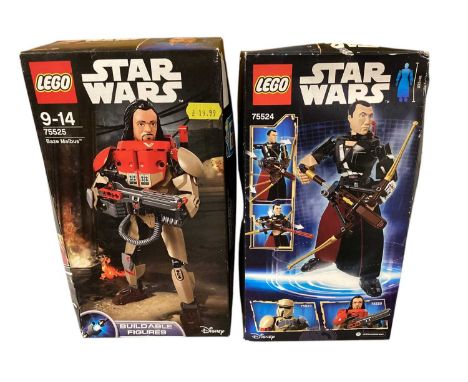 Lego Star Wars Buildable Figures Chirrut Îmwe 75524, Baze Malbus 75525 &amp; Sergeant Jen Eros 75119 (x2), all boxed (4)