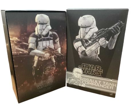Star Wars Hot Toys 1/6th Scale action figure 'Star Wars Rogue One' Assault Tank Commander, boxed, MMS587 and Death Trooper Sp