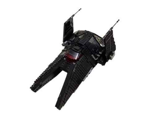Lego Star Wars black folding wing spaceships, all constructed (3)