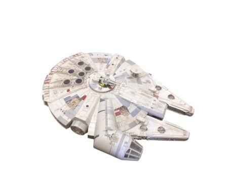 Star Wars Large scale constructed Millenium Falcon, with sound effects (need batteries), 800 long x 600 wide (1)