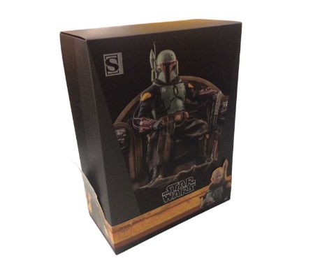 Star Wars Sideshow Special Edition 1/6th scale Boba Fett &amp; Throne (Repaint Armor), boxed TMS056 (1)