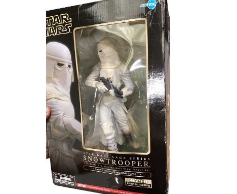 Artfx Star Wars Snap Fit 1/10th scale. Emperor Palpatine model kit &amp; 1/7th scale Sandtrooper &amp; Snowtrooper, both cons
