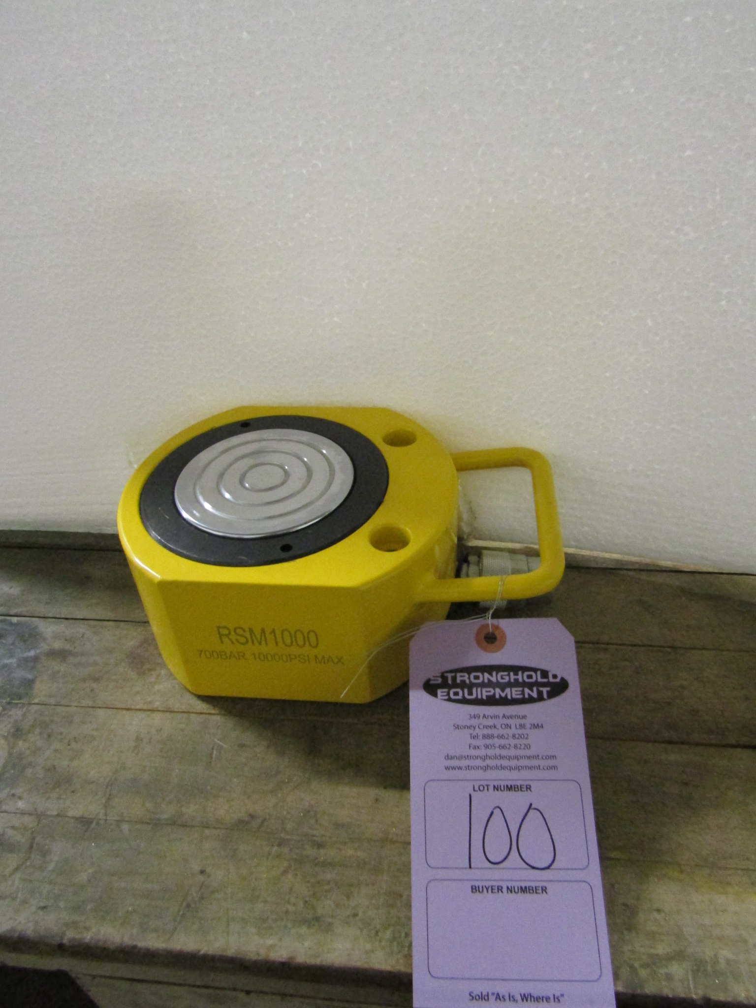 RSM1000 100 Ton Hydraulic Jack pancake jack style