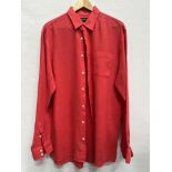 Gieves & Hawks linen long sleeve shirt