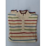 Marina Yachting striped half-zip sweater