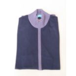 House of Cashmere zip-up sweater sweater (Blue/Purple)