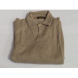 Loro Piana single cashmere half-zip jumper