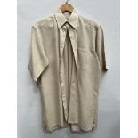 Turbull & Asser linen short sleeve shirt