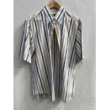 Paul & Shark striped linen short sleeve shirt