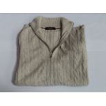 Loro Piana 'Treccia' cashmere half-zip jumper