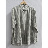 Loro Piana striped linen long sleeve shirt