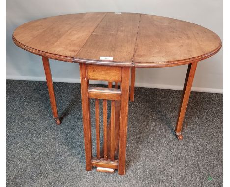 Antique Sutherland drop leaf table with gate legs [53x893x68cm] 