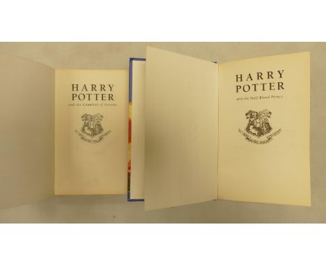 Hardback 1st Edition Harry Potter &amp; Half Blood Prince: together with similar Chamber of Secrets Soft Back Book(2) 