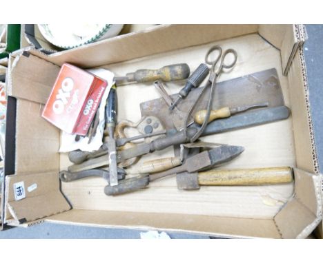 A collection of vintage Wood working Hand Tools: 