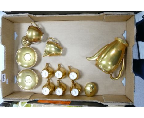 Carltonware Gilded Coffee Set: 