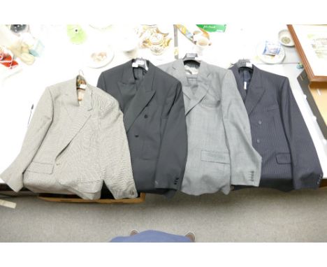 A collection of Quality Suits &amp; Jackets to included: Daks Double breasted suit 48R jacket &amp; 50 waist, 2 Button Grey A