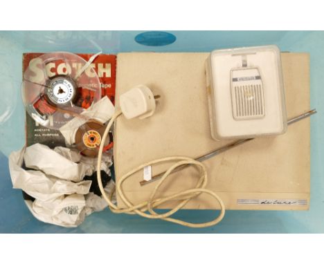 Grundig Deluxe Reel to Reel Tape Recorder: with Microphone &amp; Tapes(2) 