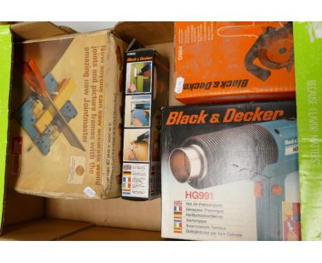 A collection of black &amp; Decker &amp; similar boxed wood working tools: 