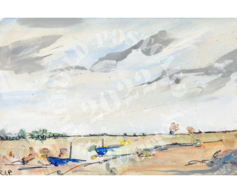RIP - Wrecks on Seashore. Watercolour &amp; pen. Big skies now filling with fast moving storm clouds at Dunwich gives the cha