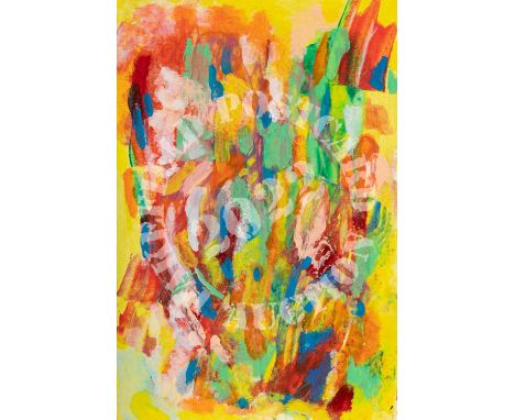 Dances with Colours. Mixed media, water colour and iridescent acrylics. Using layers of transparent paint and opaque blended 