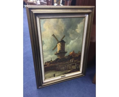 REPRODUCTION PRINT AFTER J. VAN RUYSDAEL, Framed, overall size 103cm x 75cm