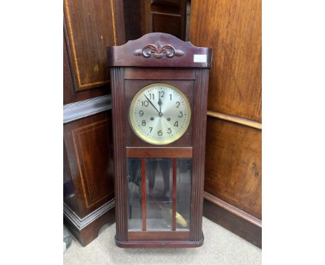 EARLY 20TH CENTURY MAHOGANY WALL CLOCK