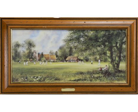 TERRY HARRISON, IN MY DAY print on paper, titled in the mount image size 27cm x 58cm, overall size 41cm x 71cm Framed and und