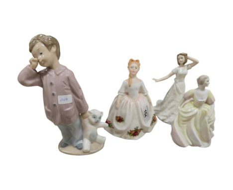 4 FIGURES - ROYAL DOULTON, COALPORT AND NAO 