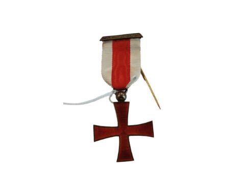 SILVER AND ENAMEL MASONIC JEWEL