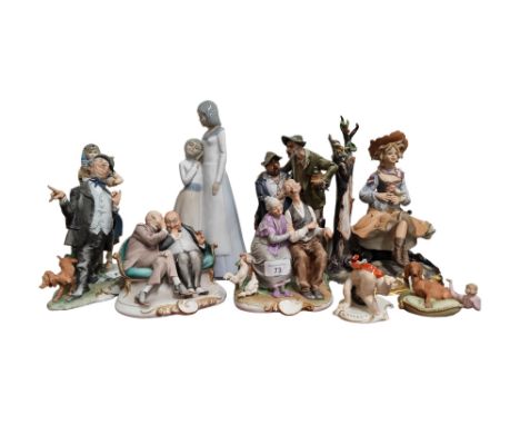 LARGE SHELF LOT OF FIGURES